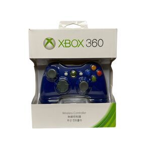 Xbox 360 Microsoft Official Wireless Game Controller Blue NEW